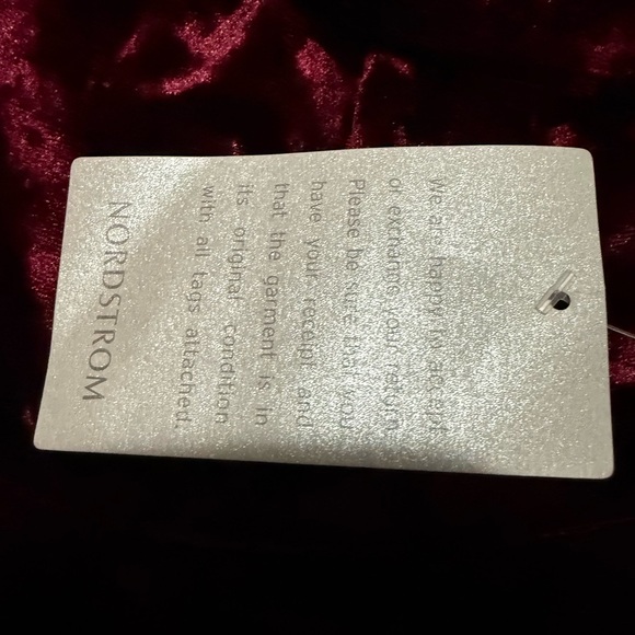 Chelsea28 Burgundy Velvet Long Sleeve Dress - Picture 9 of 9